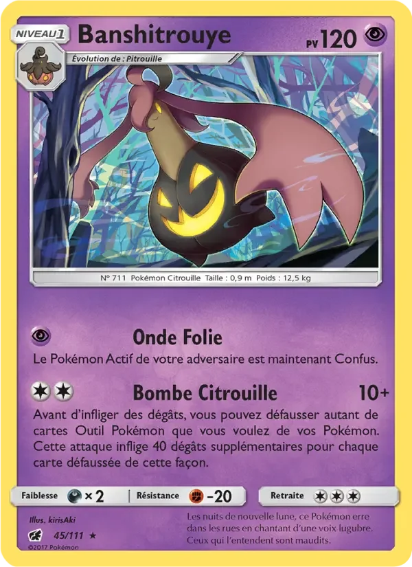 Carte Pokémon Banshitrouye — Invasion Carmin