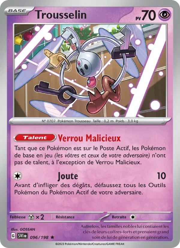 Carte Pokémon Trousselin — Écarlate et Violet