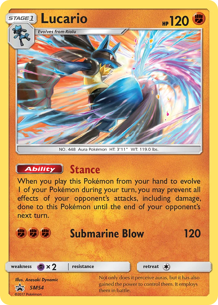 Carte Pokémon Lucario — Promos Soleil et Lune