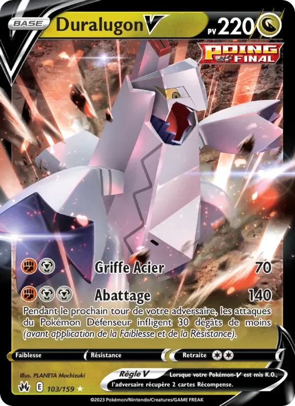 Carte Pokémon Duralugon V — Zénith Suprême