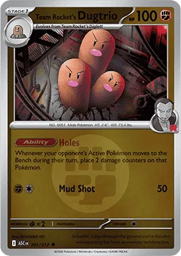 Carte Triopikeur de la Team Rocket