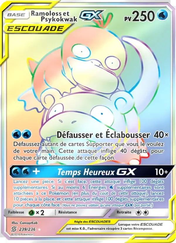 Carte Ramoloss et Psykokwak GX