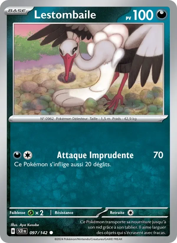 Carte Pokémon Lestombaile — Couronne Stellaire
