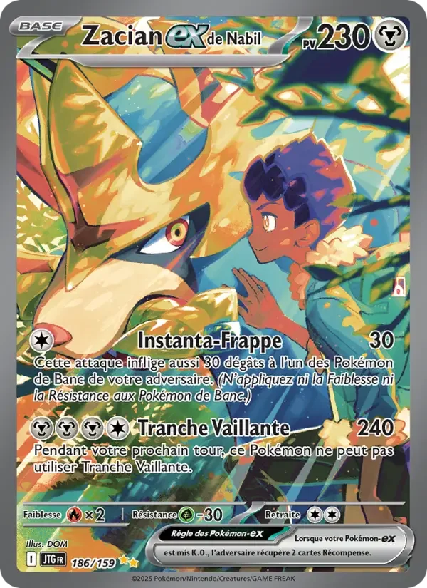 Carte Pokémon Zacian-ex de Nabil — Aventures Ensemble