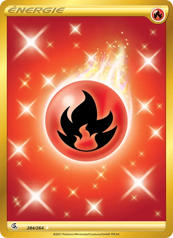 Carte Pokémon Énergie Feu — Poing de Fusion