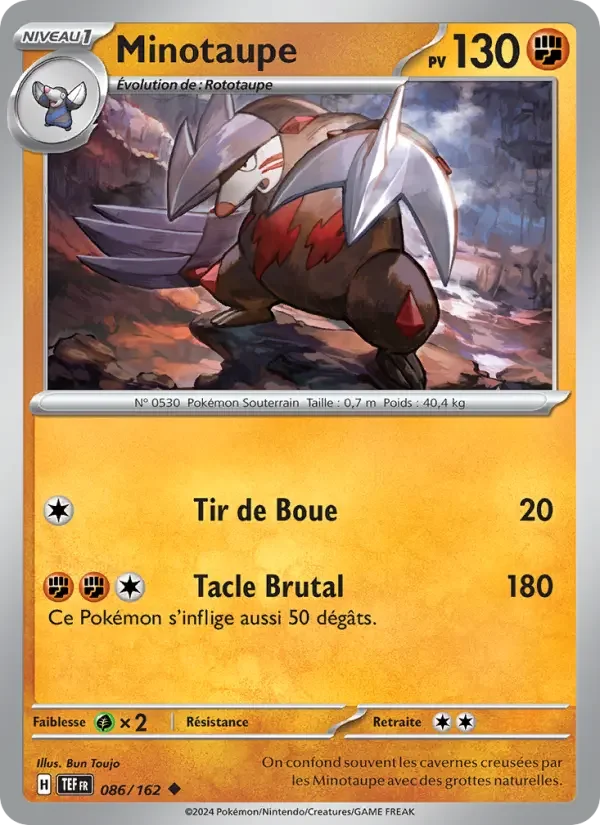 Carte Pokémon Minotaupe — Forces Temporelles