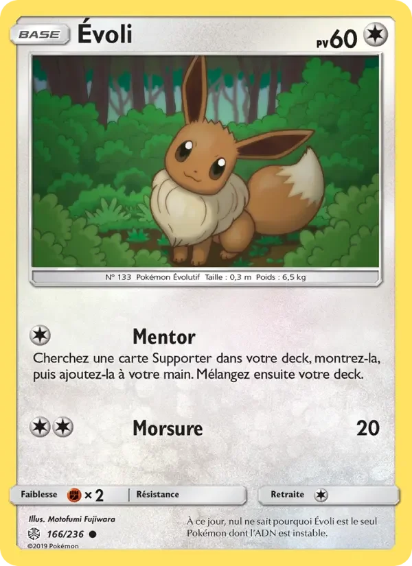 Carte Pokémon Évoli — Éclipse Cosmique