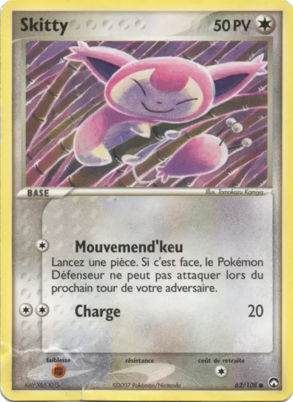 Carte Pokémon Skitty — Gardiens du Pouvoir