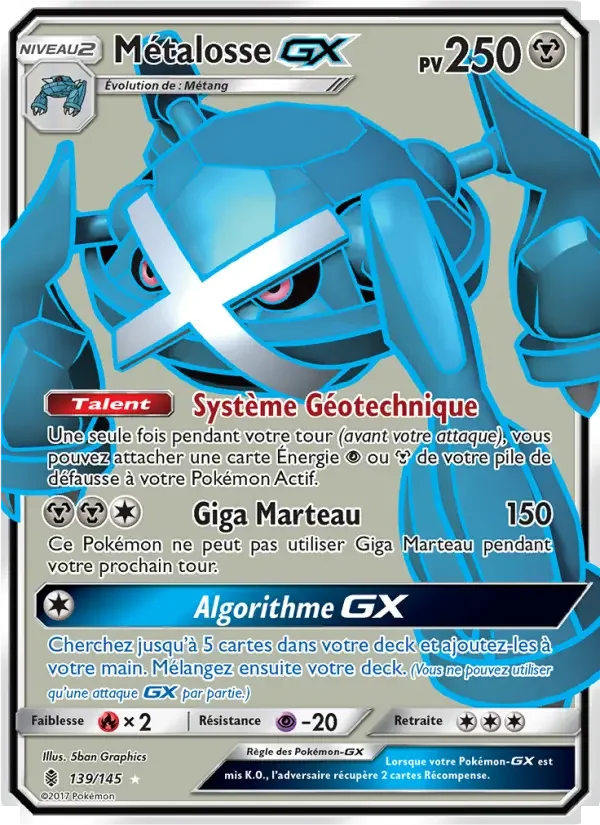 Carte Métalosse GX