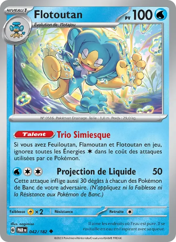 Carte Pokémon Flotoutan — Faille Paradoxe