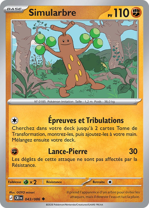 Carte Pokémon Simularbre — Chaos Ascendant
