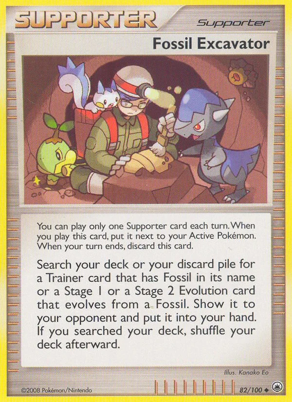 Carte Pokémon Excavateur de fossiles — Aube Majestueuse