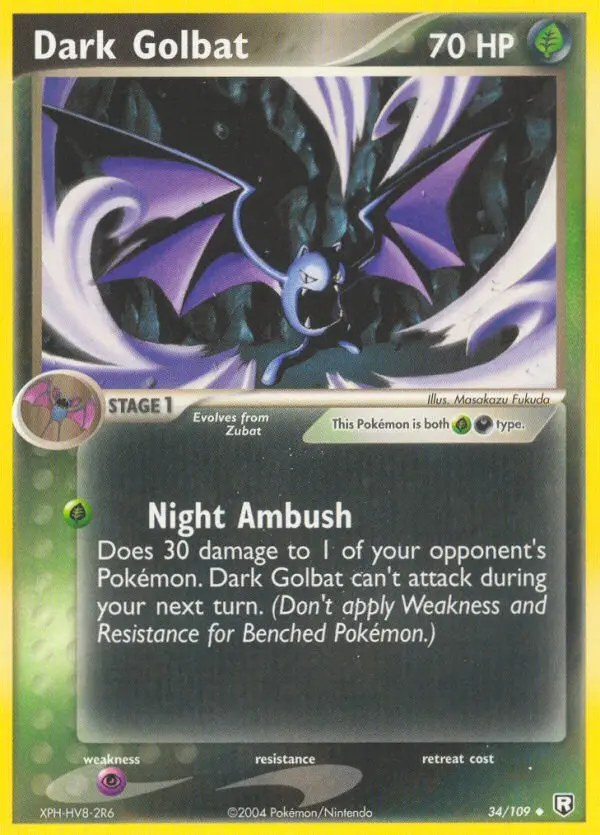 Carte Pokémon Dark Nosferalto — EX Team Rocket Returns