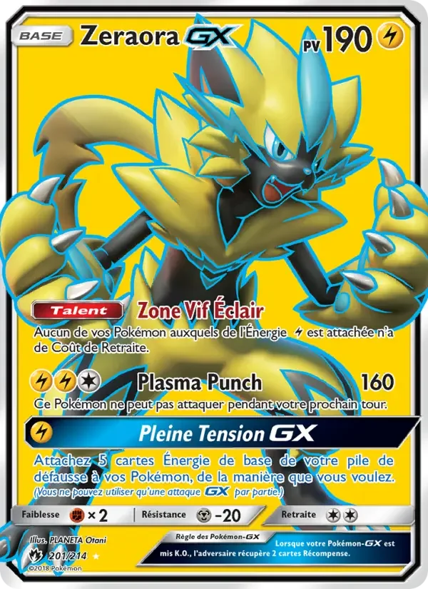Carte Zeraora GX