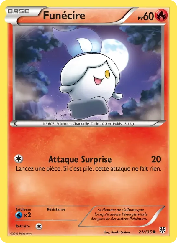 Carte Pokémon Funécire — Tempête Plasma