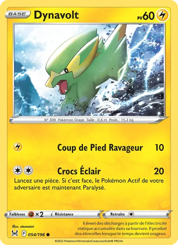 Carte Pokémon Dynavolt — Origine Perdue