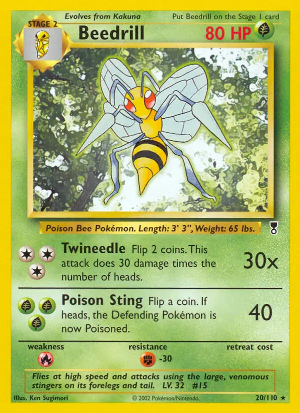 Carte Pokémon Dardargnan — Legendary Collection
