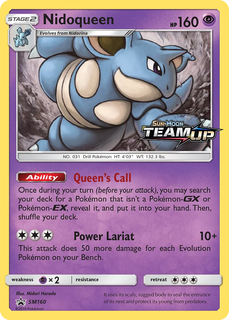 Carte Pokémon Nidoqueen — Promos Soleil et Lune