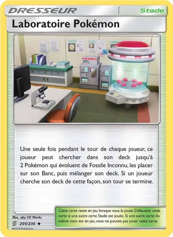 Carte Laboratoire Pokémon