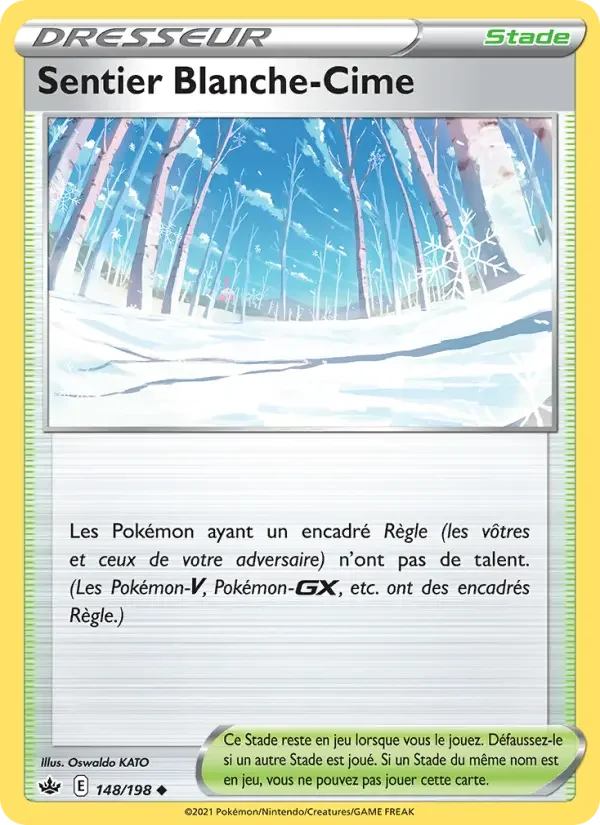 Carte Pokémon Sentier Blanche-Cime — Règne de Glace