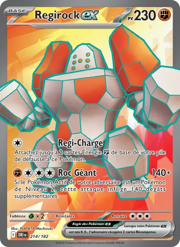 Carte Pokémon Regirock-ex — Rivalités Destinées