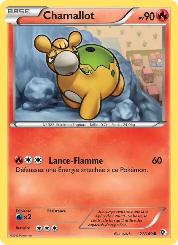 Carte Pokémon Chamallot — Frontières Franchies