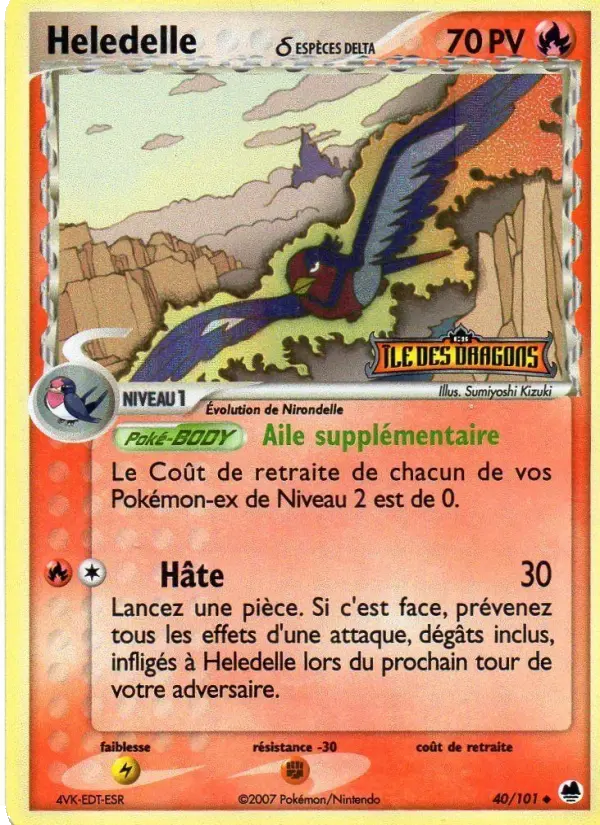 Carte Pokémon Heledelle δ — Île des Dragons