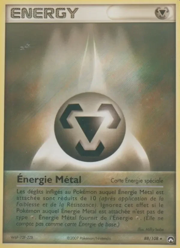 Carte Pokémon Énergie Métal — Gardiens du Pouvoir