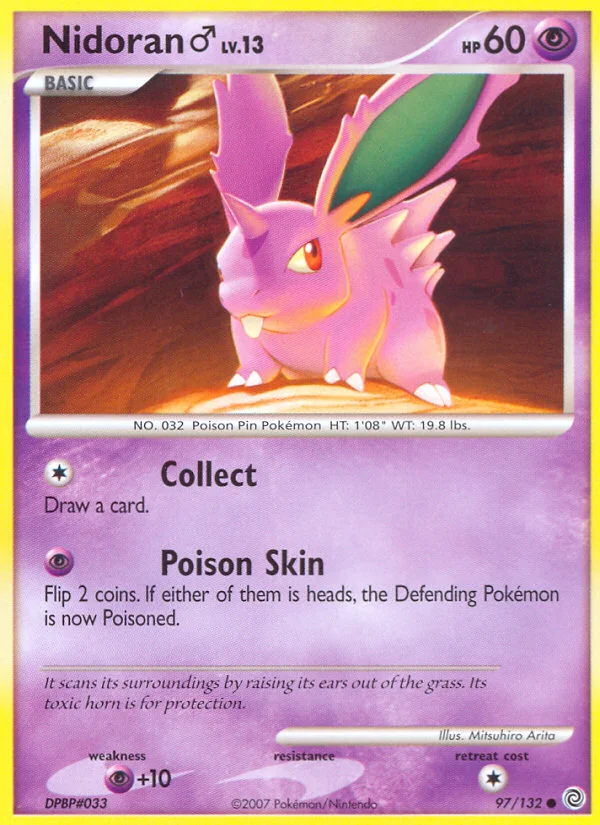 Carte Pokémon Nidoran♂ — Merveilles Secrètes