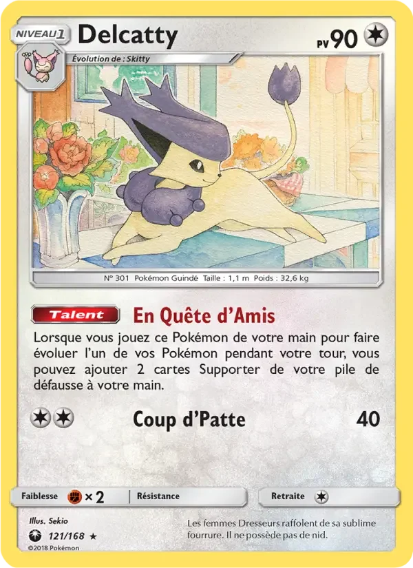 Carte Pokémon Delcatty — Tempête Céleste