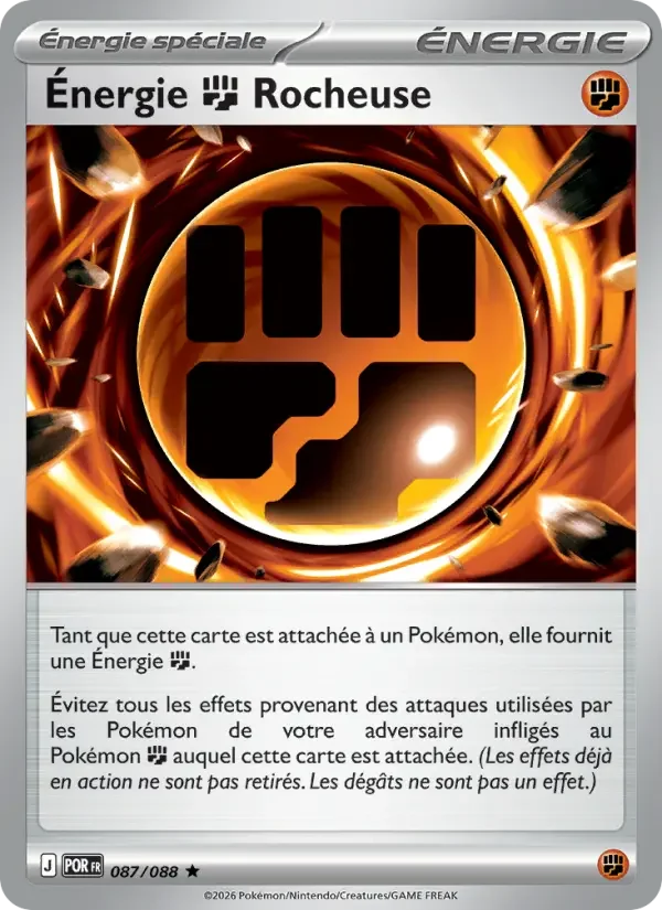 Carte Énergie Fighting Rocheuse