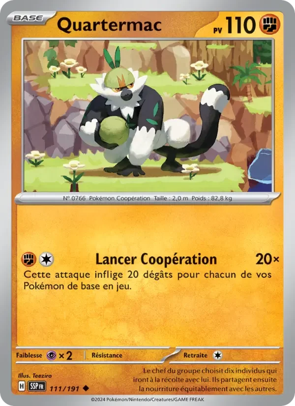 Carte Pokémon Quartermac — Étincelles Déferlantes