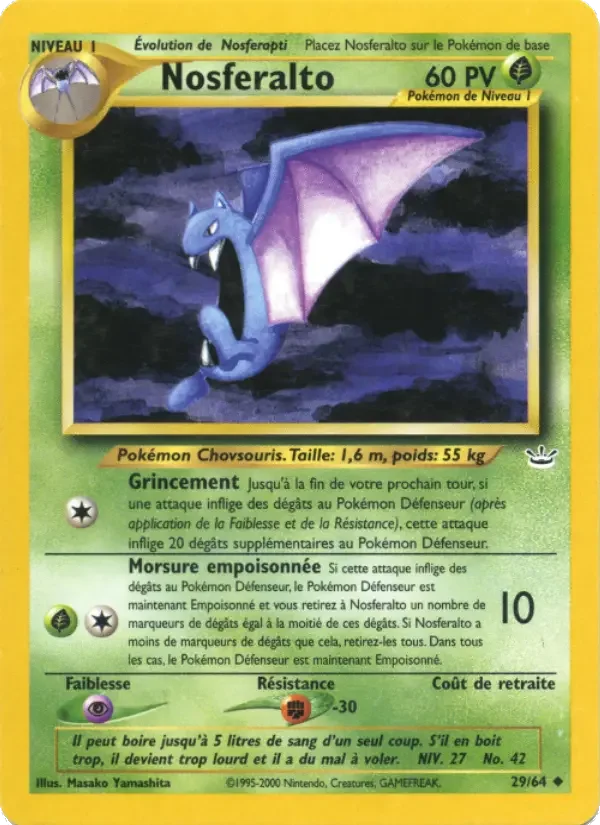 Carte Pokémon Nosferalto — Neo Revelation