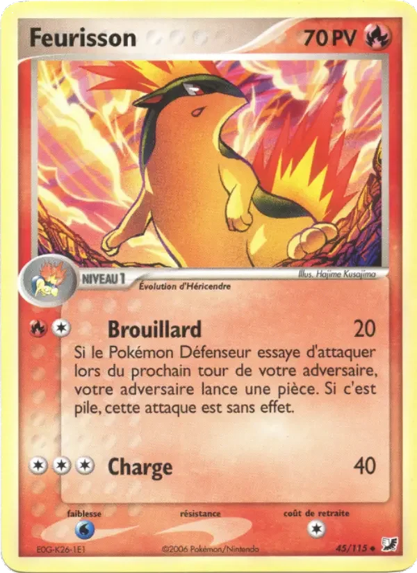 Carte Pokémon Feurisson — Forces Cachées