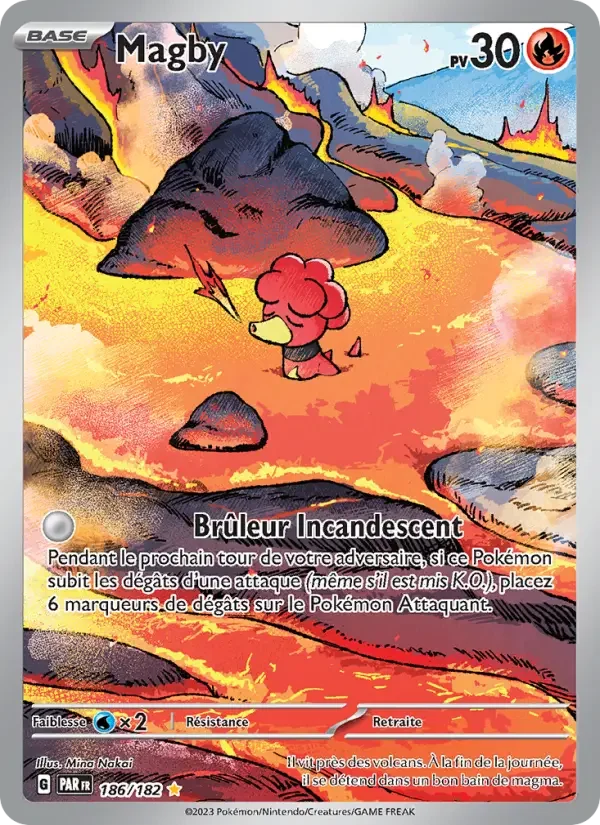 Carte Pokémon Magby — Faille Paradoxe