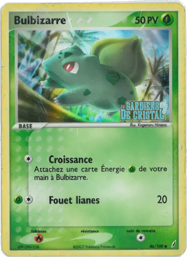Carte Pokémon Bulbizarre — Gardiens de Cristal