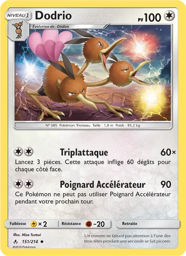 Carte Pokémon Dodrio — Alliance Infaillible