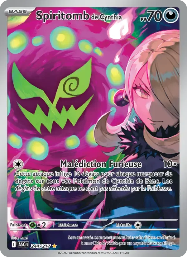 Carte Spiritomb de Cynthia