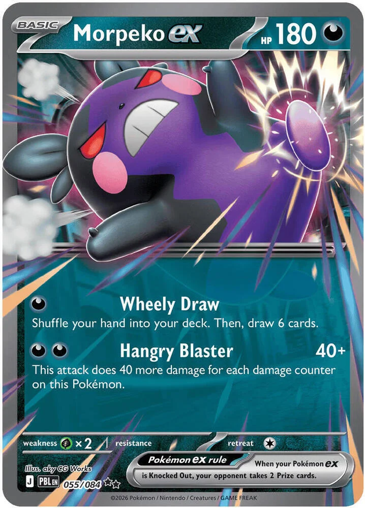 Carte Pokémon Morpeko ex — Nuit Noire