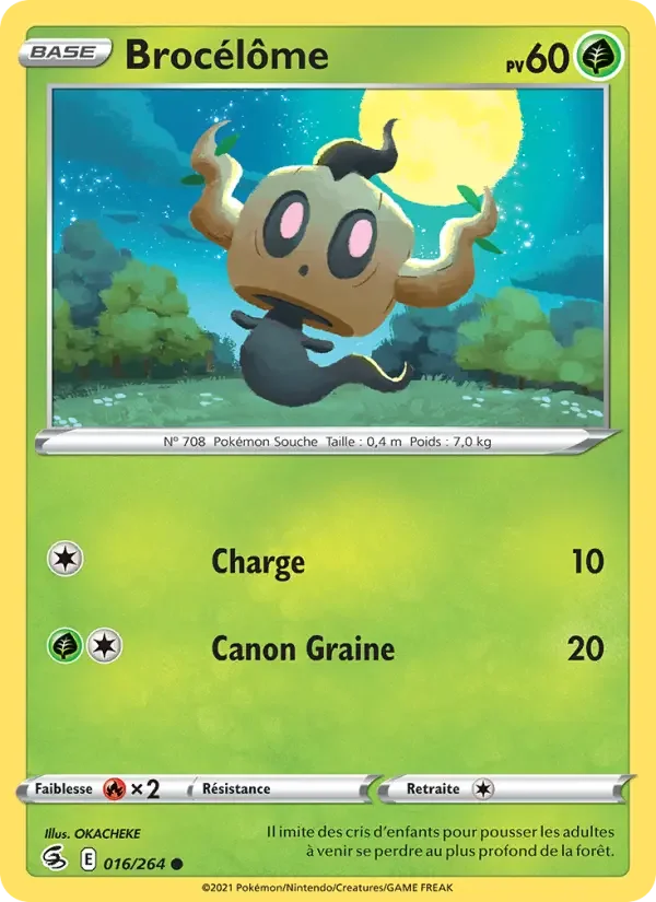 Carte Pokémon Brocélôme — Poing de Fusion