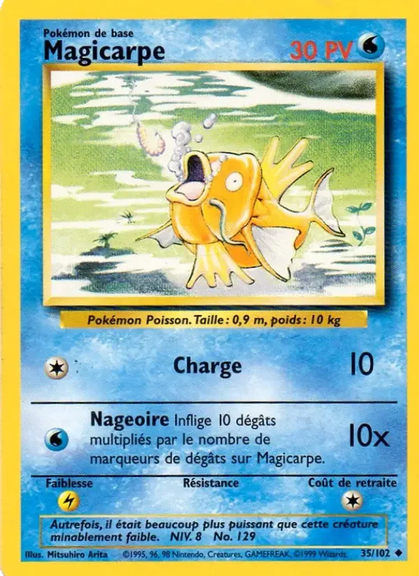 Carte Pokémon Magicarpe — Set de base