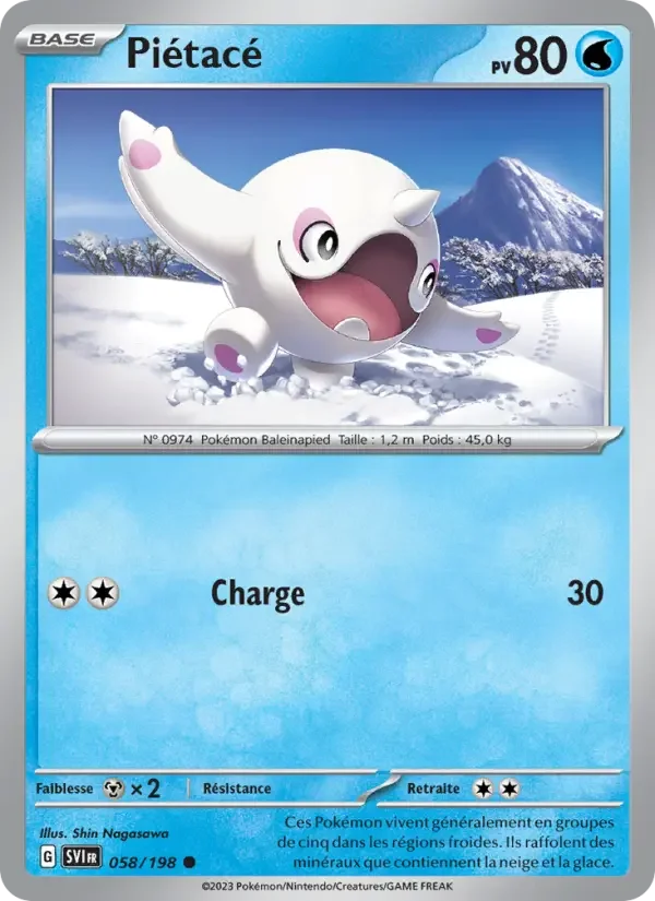Carte Pokémon Piétacé — Écarlate et Violet