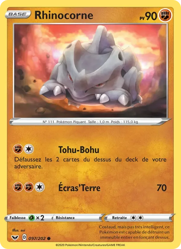 Carte Rhinocorne