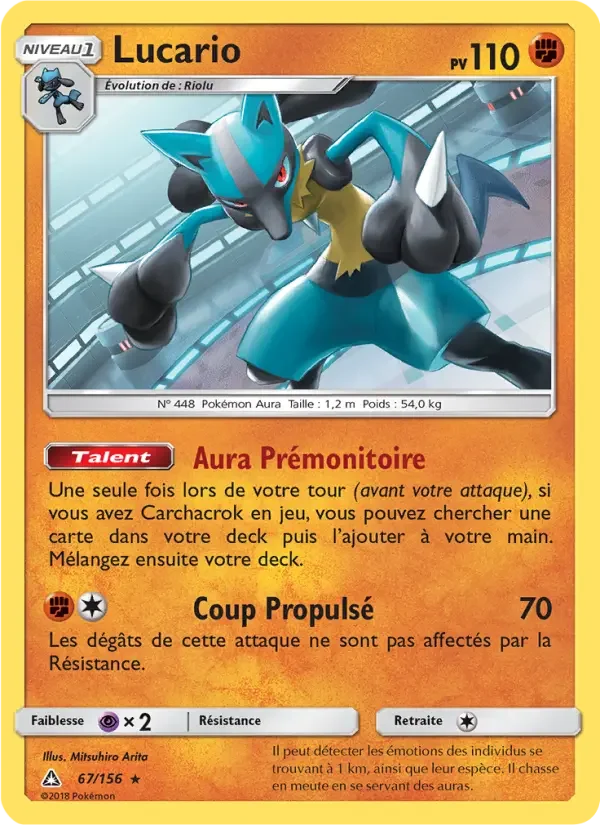 Carte Pokémon Lucario — Ultra-Prisme