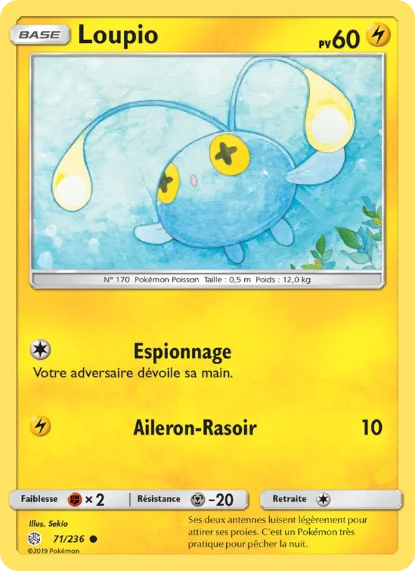 Carte Pokémon Loupio — Éclipse Cosmique