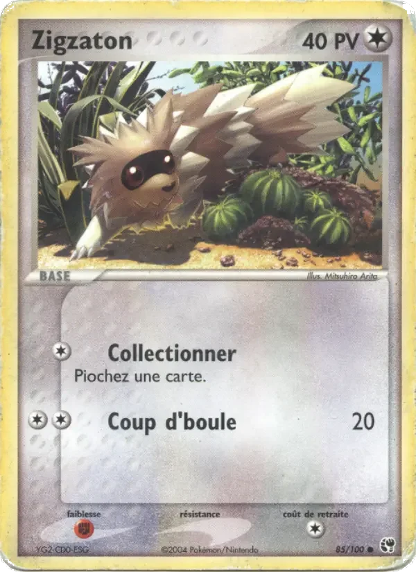 Carte Pokémon Zigzaton — Tempête de Sable
