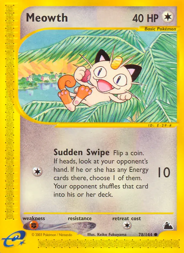 Carte Pokémon Miaouss — Skyridge
