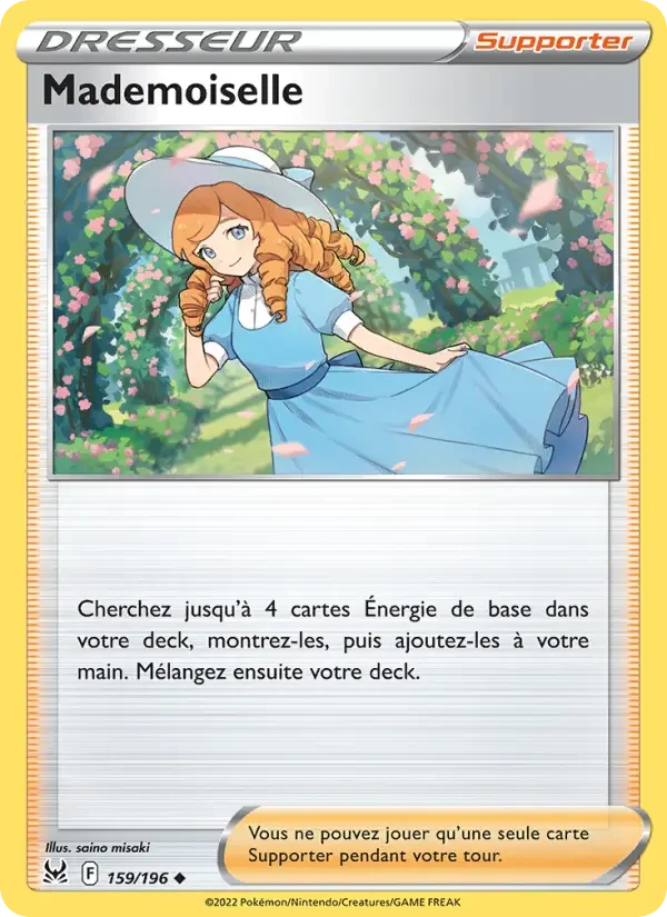 Carte Mademoiselle