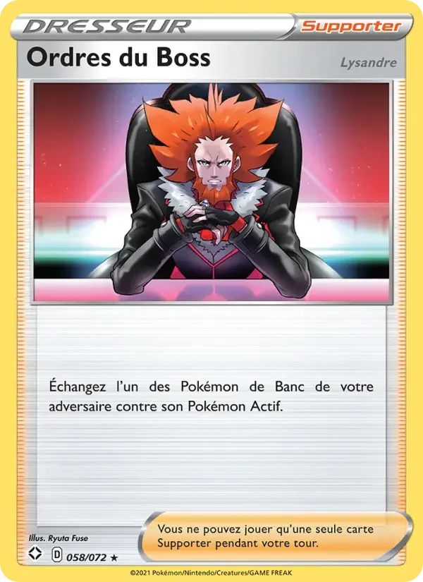 Carte Ordres du Boss (Lysandre)