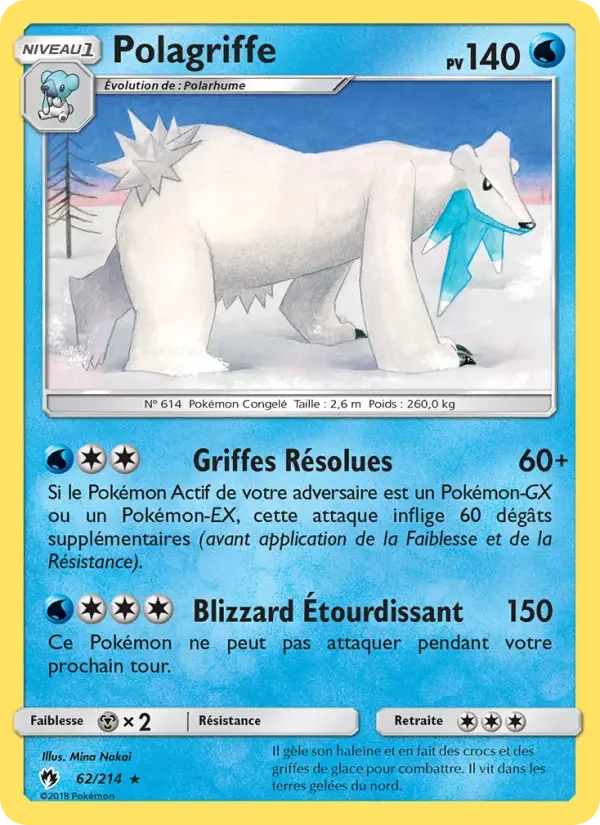 Carte Pokémon Polagriffe — Tonnerre Perdu